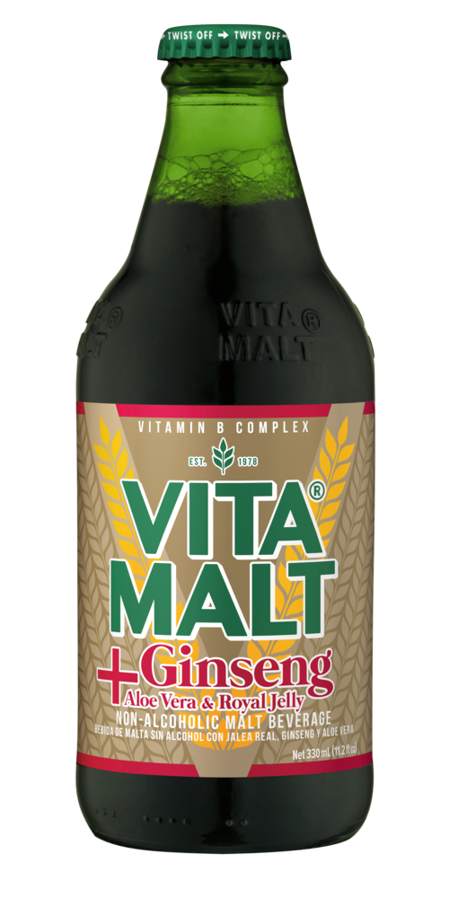 Vitamalt Plus Ginseng Aloe Vera & Royal Jelly Non-Alcoholic Malt Beverage 11.2floz (Bottle) product image