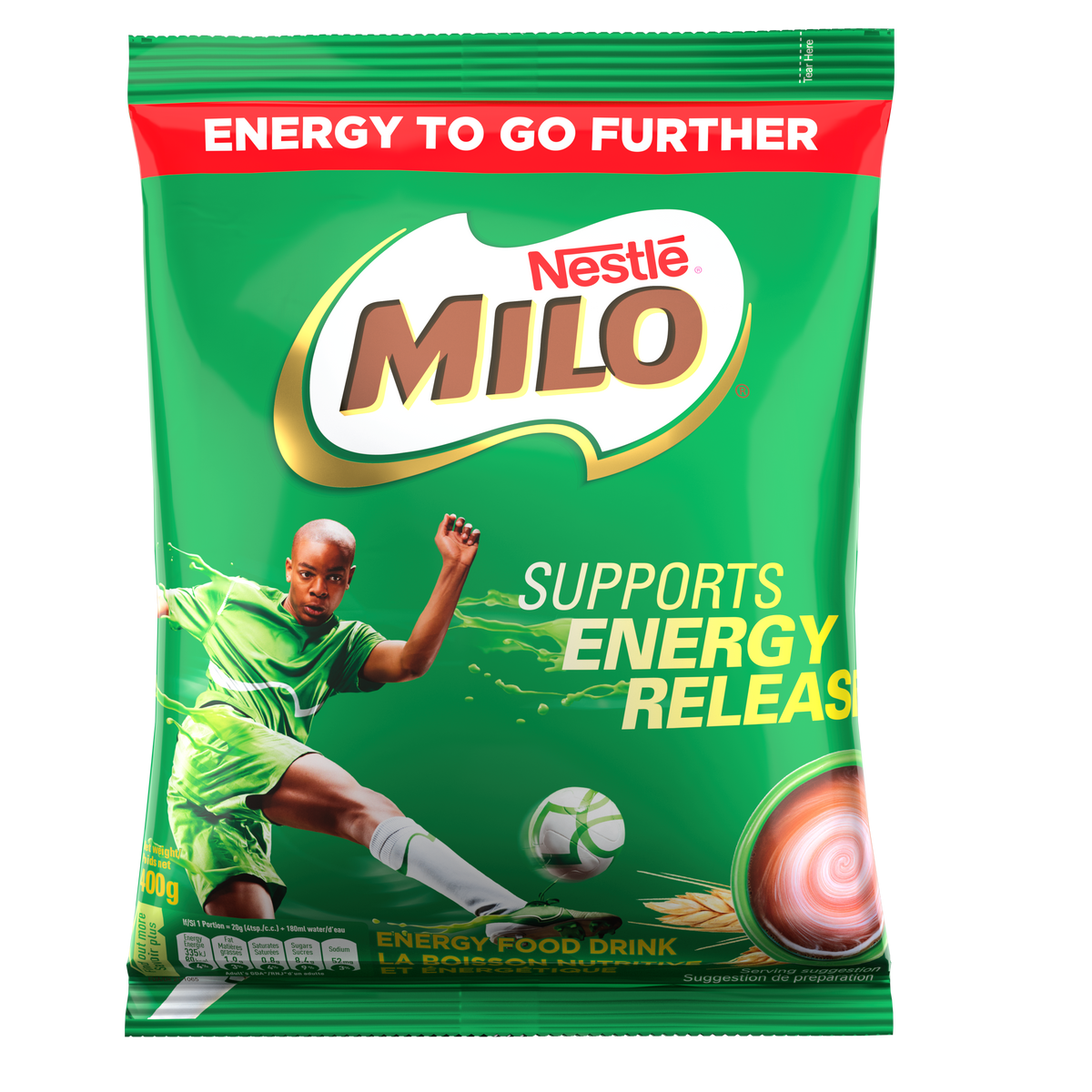 Nestle Milo Energy Food Drink 400g (Bag) product image