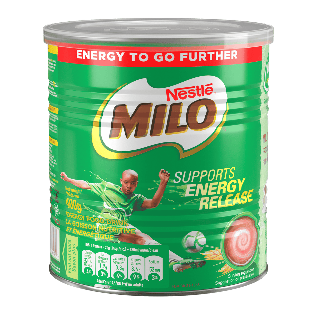 Nestle Milo Energy Drink 400g (GH) (Can) [Case] product image