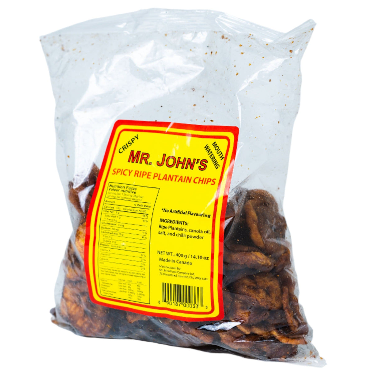 Mr. John's Ripe Spicy Plantain Chips [Case] product image